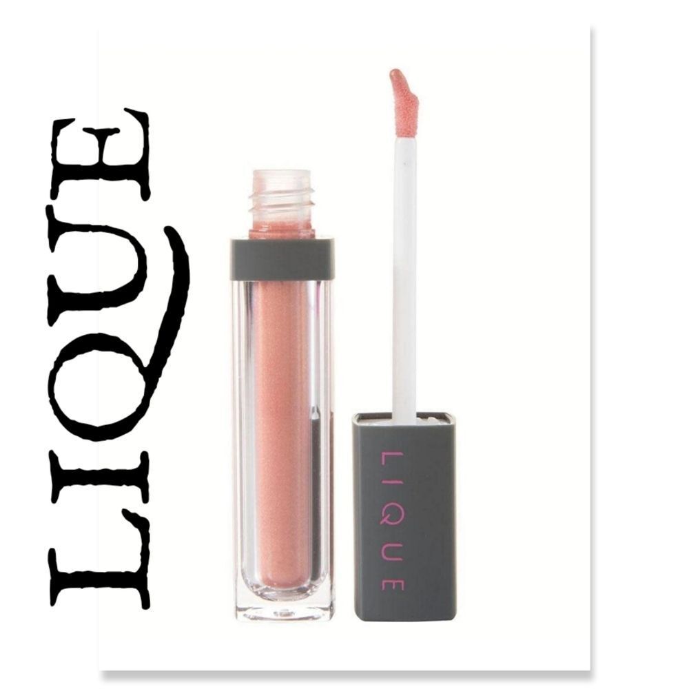 NIB LIQUE Cosmetics Lip Gloss Non-Sticky Vegan Formula - High Roller